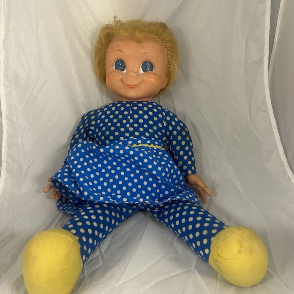 Vintage 1967 Mattel Mrs. Beasley Doll 20” Family Affair Apron No Sound